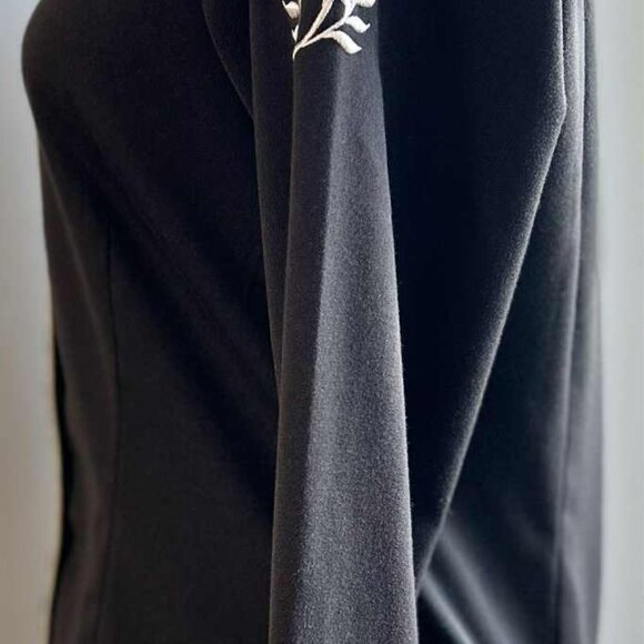 Vintage Roper Espresso Embroidered Floral Western Snap Shirt with Piping – US S - Picture 8 of 14